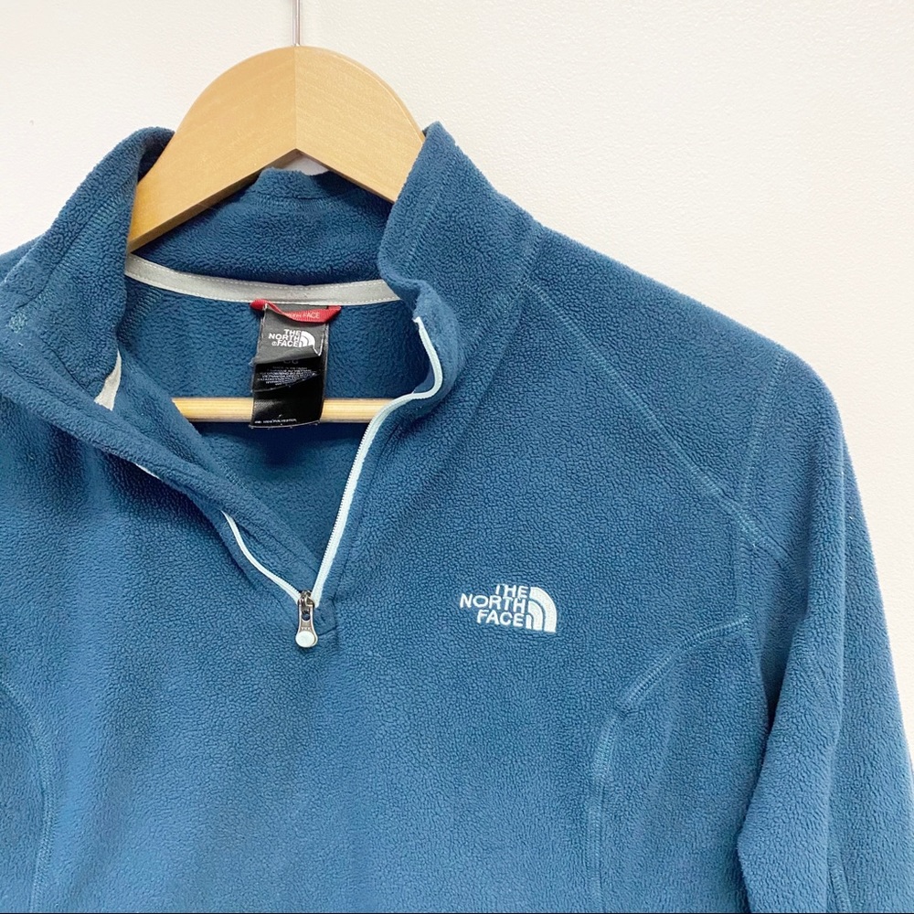 The North Face || Glacier 1/4 Zip Fleece Teal L